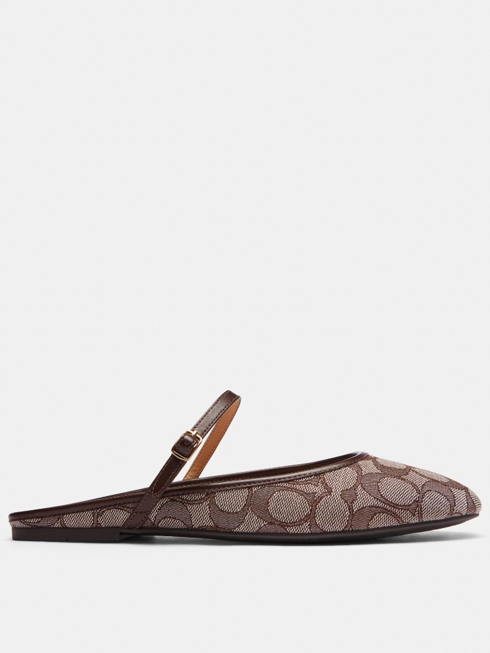 Coach Outlet Ballet Mule Shoes In Signature Jacquard